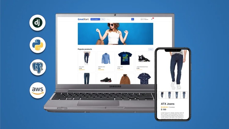 دوره پیشرفته آموزش طراحی وب‌سایت فروشگاهی با پایتون Django

