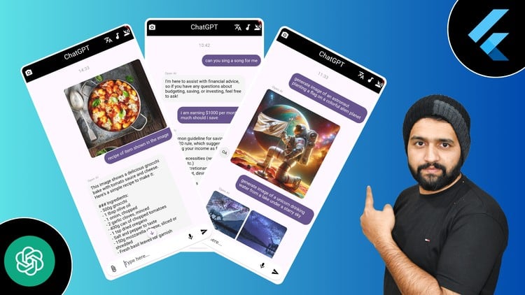 آموزش ساخت ربات چت هوش مصنوعی در فلاتر - اپلیکیشن های ChatGPT و هوش مصنوعی مولد

