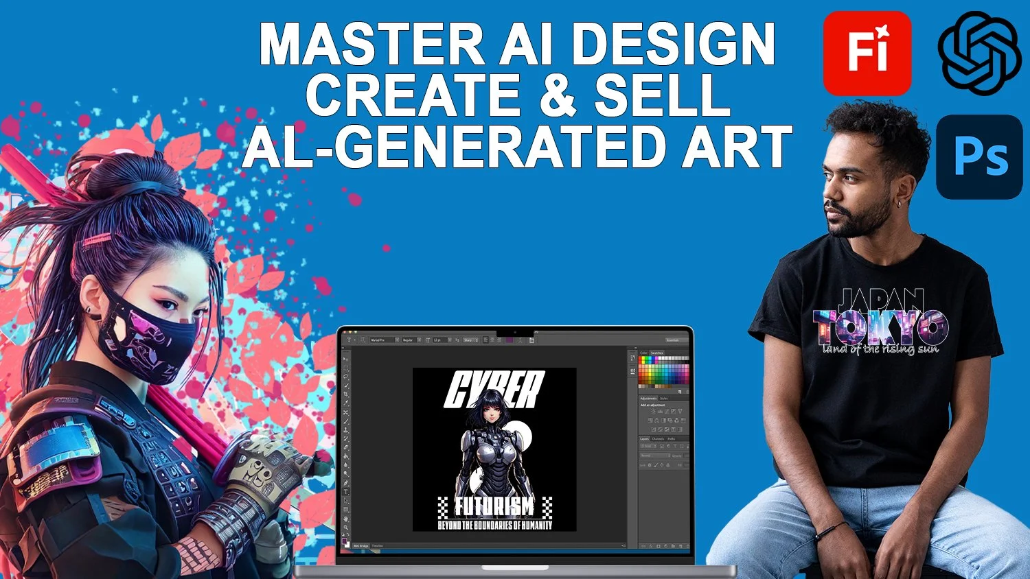 آموزش هوش مصنوعی + ادوبی فتوشاپ: خلق آثار هنری برای فروش آنلاین

