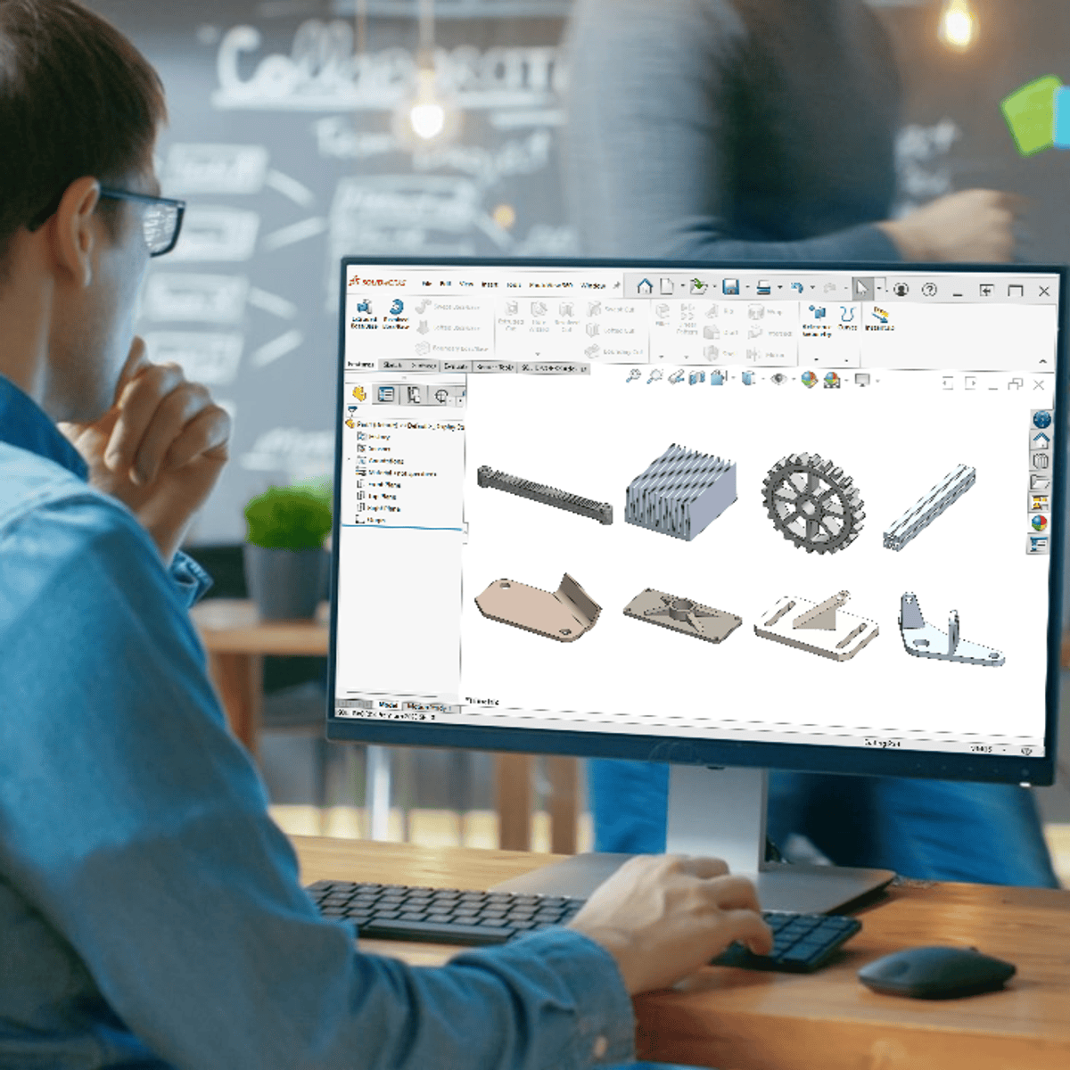 آموزش پیشرفته اسکچ و هندسه مرجع در سالیدورک (SOLIDWORKS)