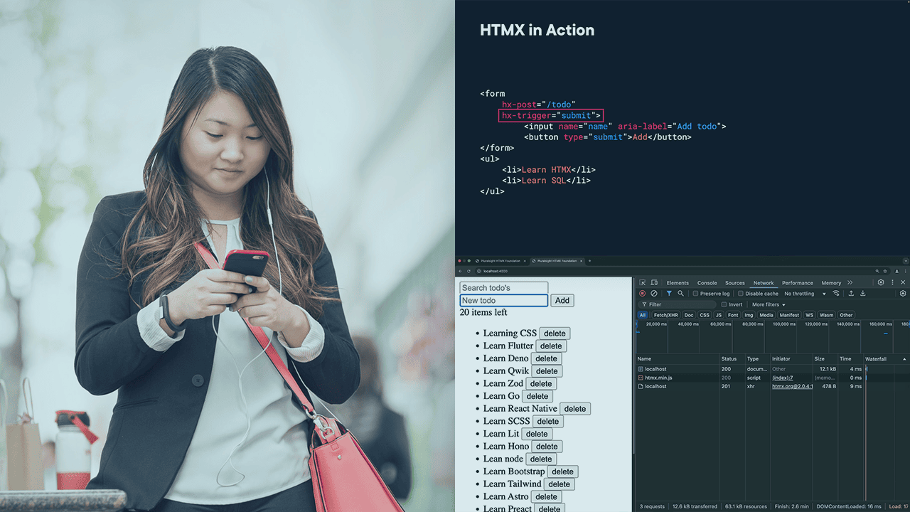 آموزش جامع مبانی htmx