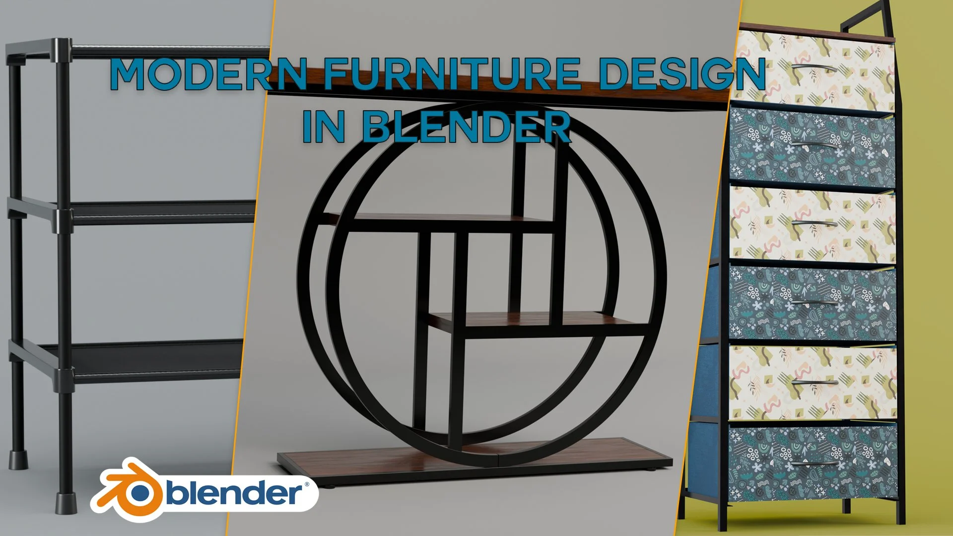 آموزش طراحی مبلمان مدرن در بلندر 4.0
