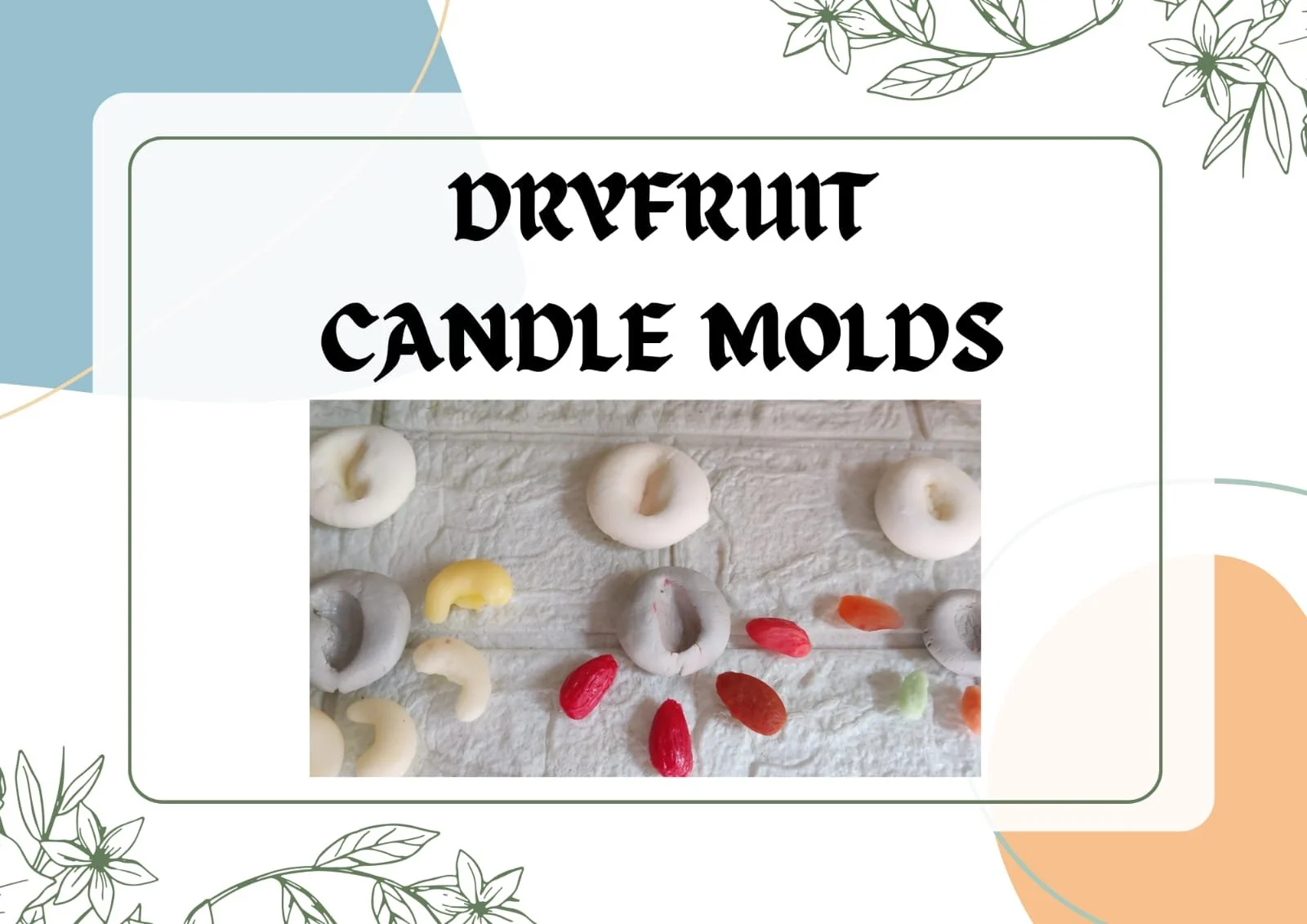 آموزش قالب‌های شمع میوه خشک واقع‌گرایانه بسازید با نشاسته ذرت و خمیر هوا خشک (مولدیت)
