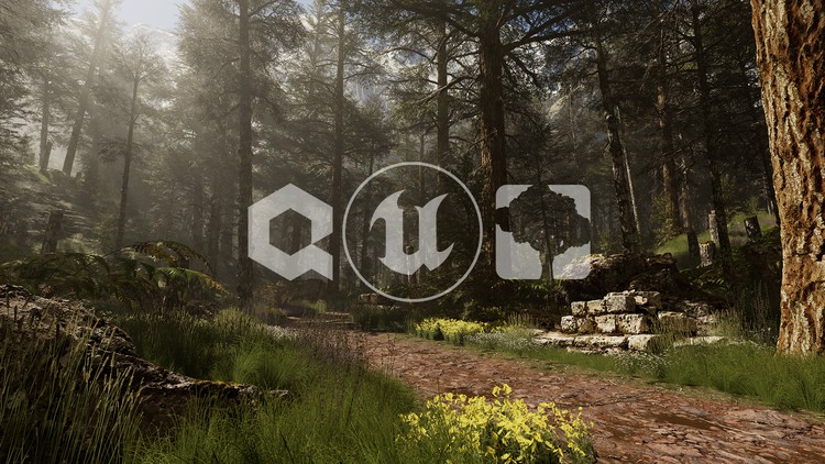 آموزش محیط جنگلی کامل Unreal Engine - صحنه آماده

