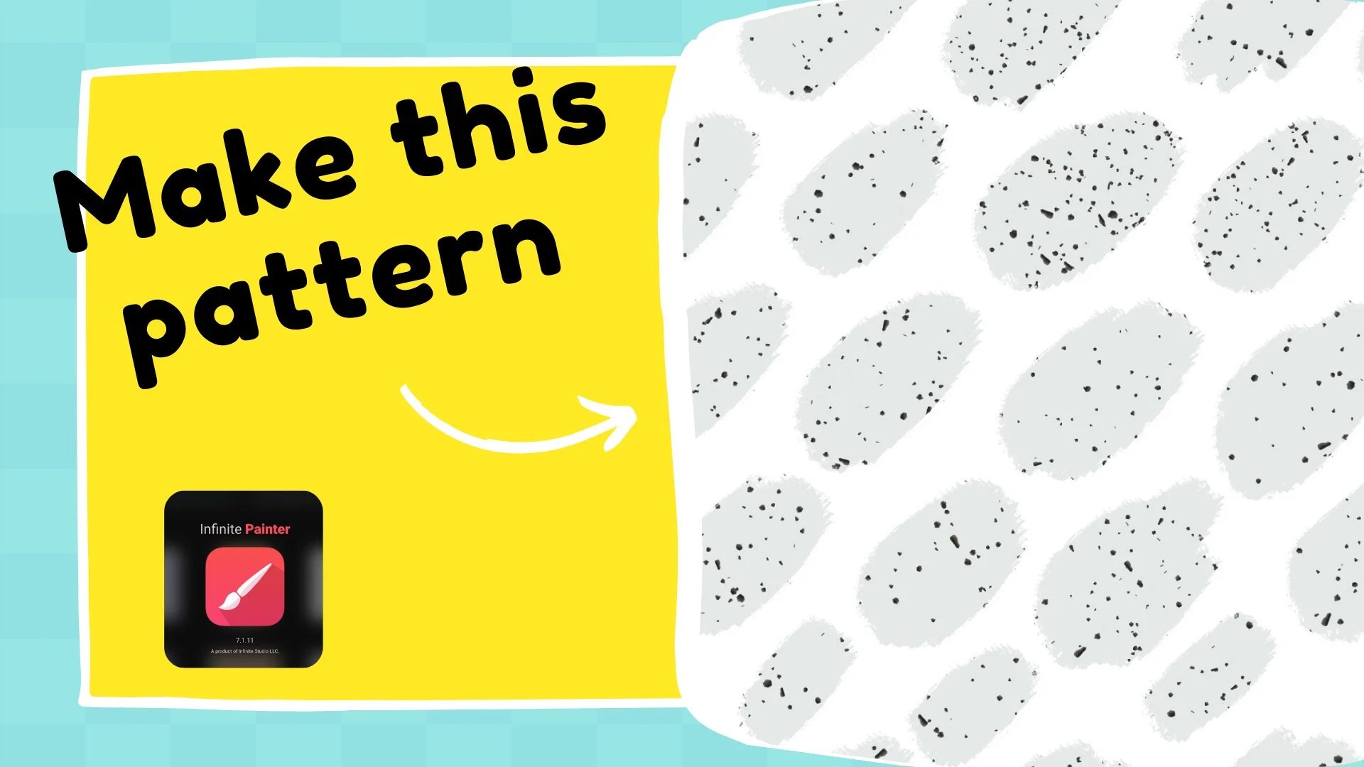 آموزش تکرار سریع الگو با قلم‌مو بافت در اینفینیت پینتر
