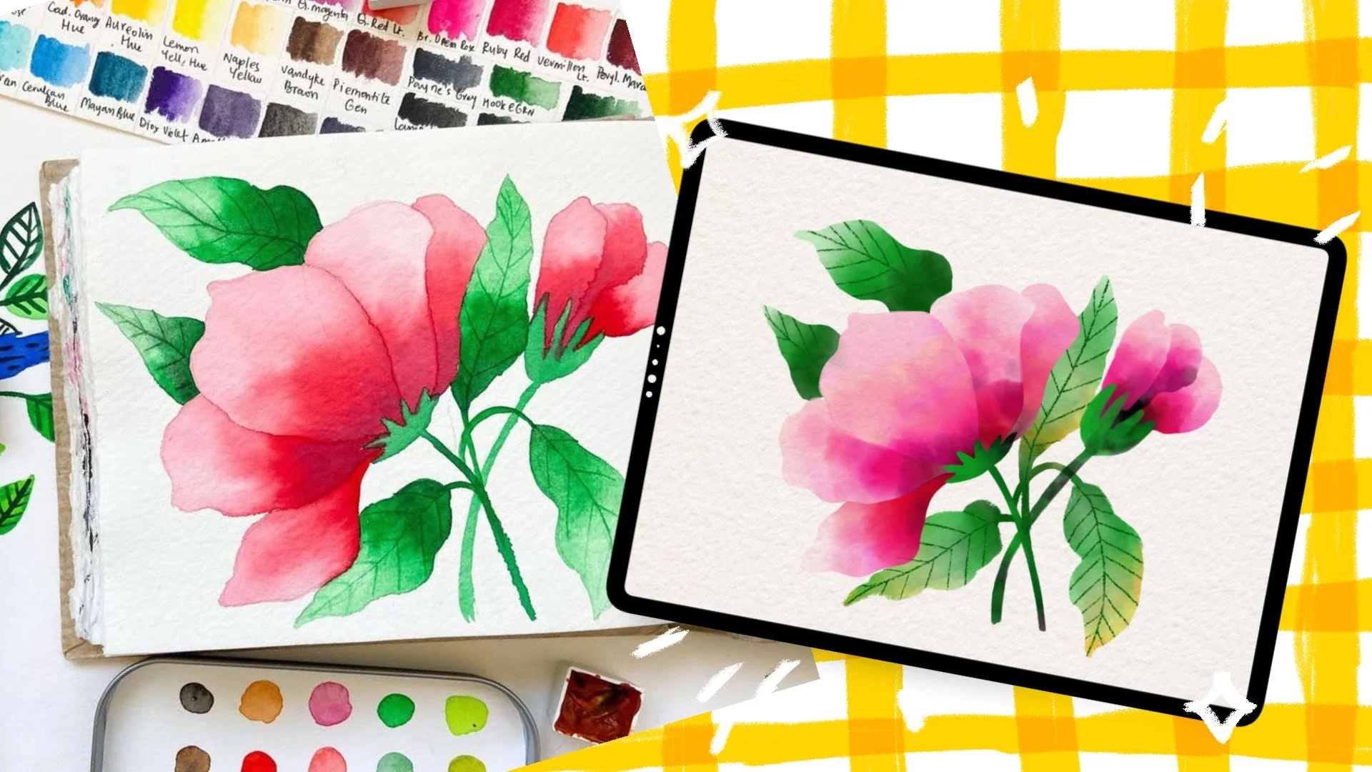 آموزش تسلط بر آبرنگ دیجیتال با ادوبی فرسکو: انفجاری از شادی!
