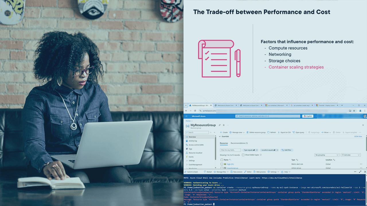آموزش بهینه‌سازی عملکرد و هزینه Azure Container Instances
