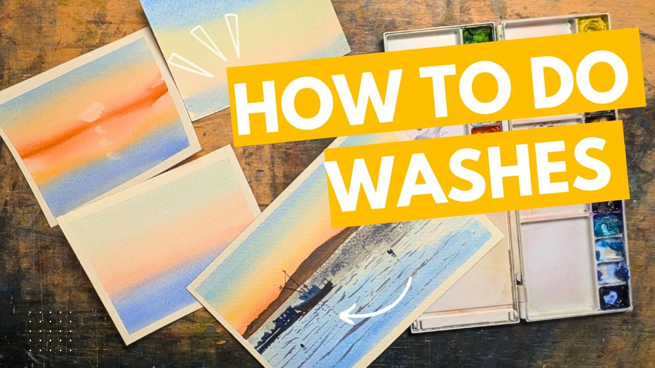 آموزش نحوه انجام شستشو در آبرنگ برای مبتدیان کامل

