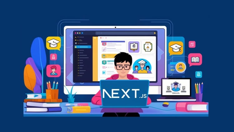 آموزش جامع Next.js 15 فول استک | سیستم مدیریت یادگیری کامل

