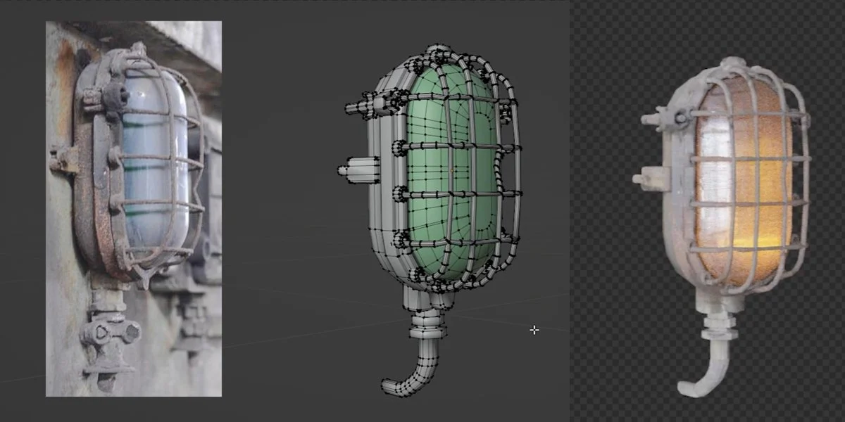 تمرین مدلسازی و تکسچرینگ - چراغ قدیمی (بلندر)

