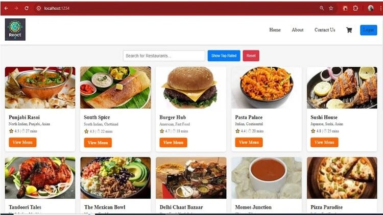 React 18: آموزش ساخت اپلیکیشن سفارش غذا مشابه Swiggy

