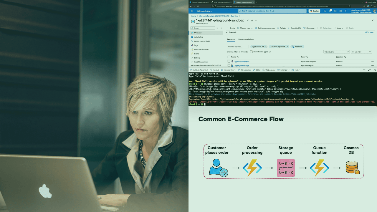 آموزش مانیتورینگ و عیب‌یابی راهکارهای Azure Functions