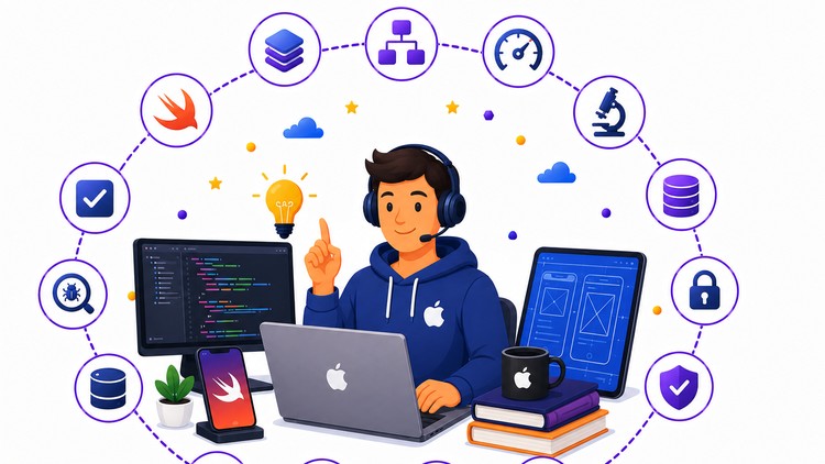 آموزش ۵۰۰+ سوال و جواب مصاحبه iOS سال ۲۰۲۶