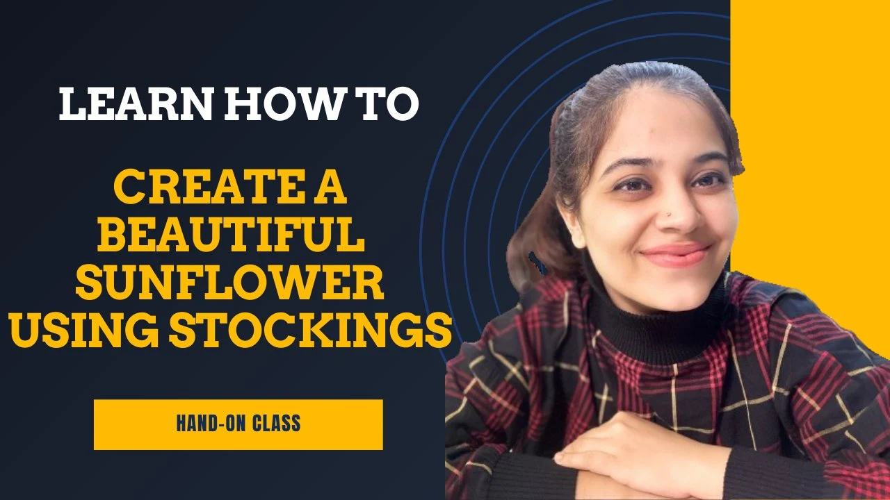 آموزش Socking Flower Art: یک آفتابگردان زیبا با جوراب ساق بلند ایجاد کنید!