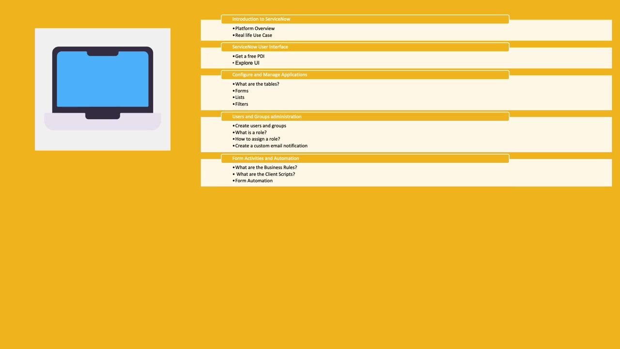 آموزش اصول مدیریت ServiceNow
