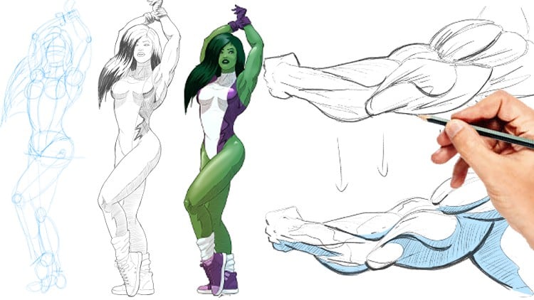 آموزش طراحی آناتومی و فیگور - دوره جامع و کامل

