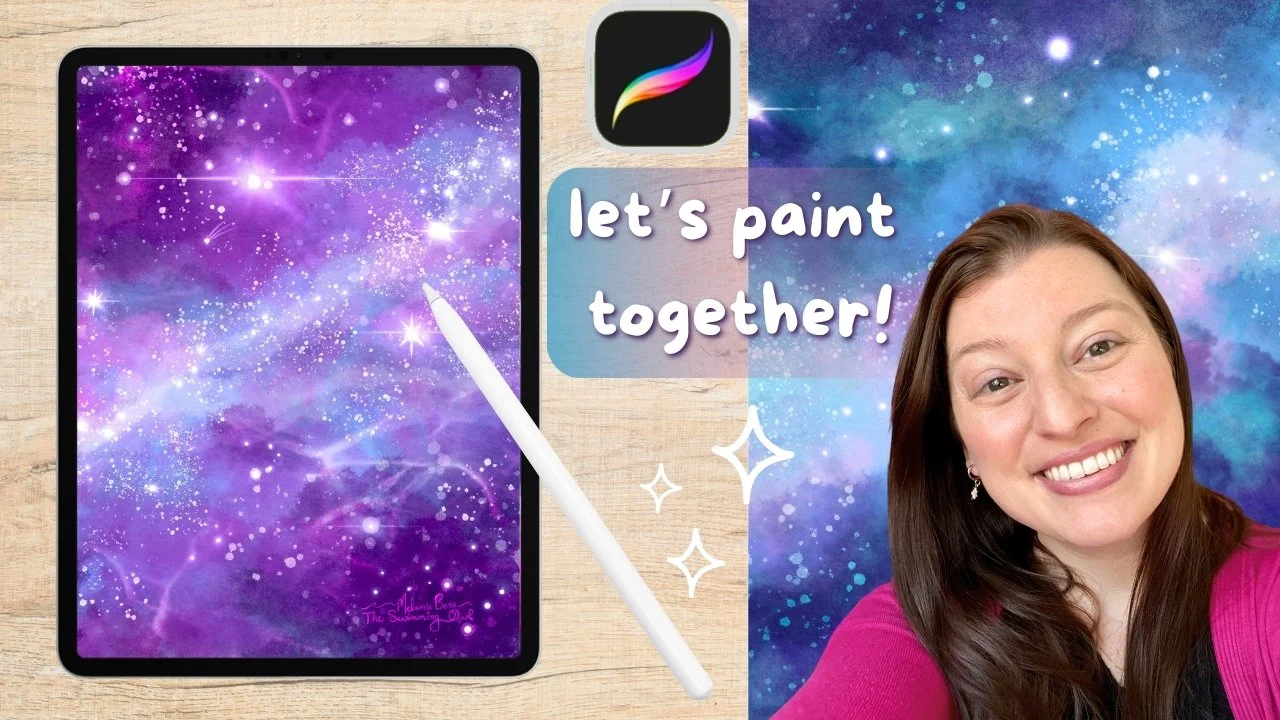 آموزش نقاشی کهکشان در پروکریت – خلاقیت را شعله‌ور کنید + بر انسداد هنری با این گرم‌کردن خلاق غلبه کنید
