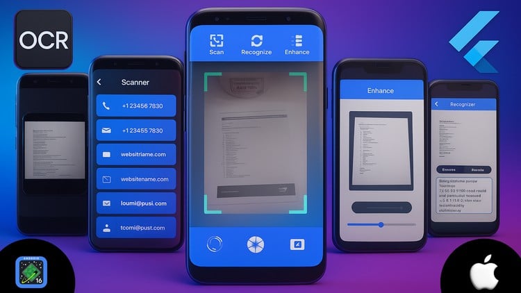 آموزش فلاتر و OCR - ساخت اپلیکیشن اسکنر اسناد و تشخیص متن

