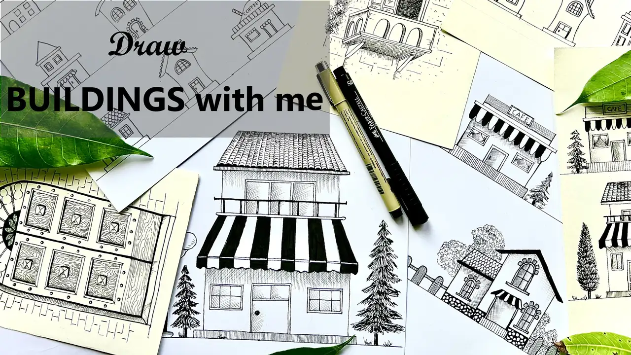 آموزش یاد بگیرید که ترسیم کنید: اصول ترسیم ساختمانها با اعتماد به نفس
