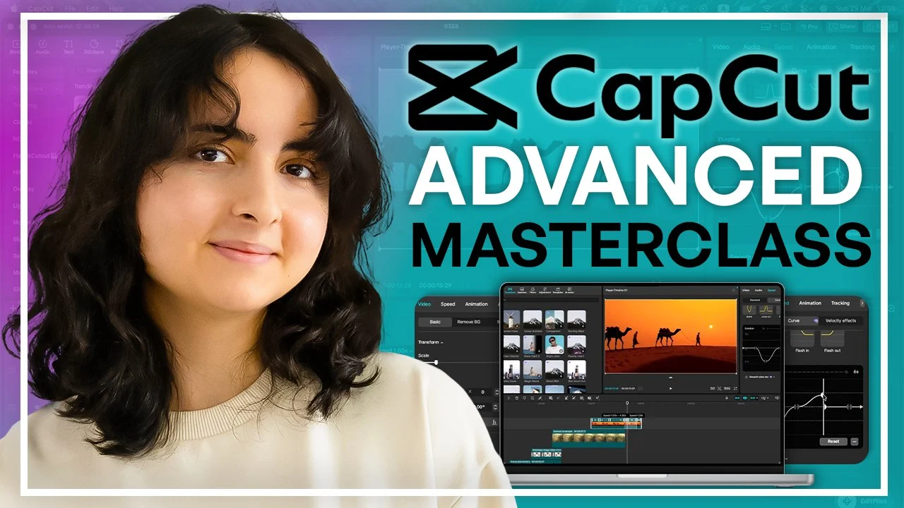 آموزش مسترکلاس پیشرفته کپ‌کات (CapCut): تدوین سینمایی، افکت‌ها و گردش‌کار حرفه‌ای