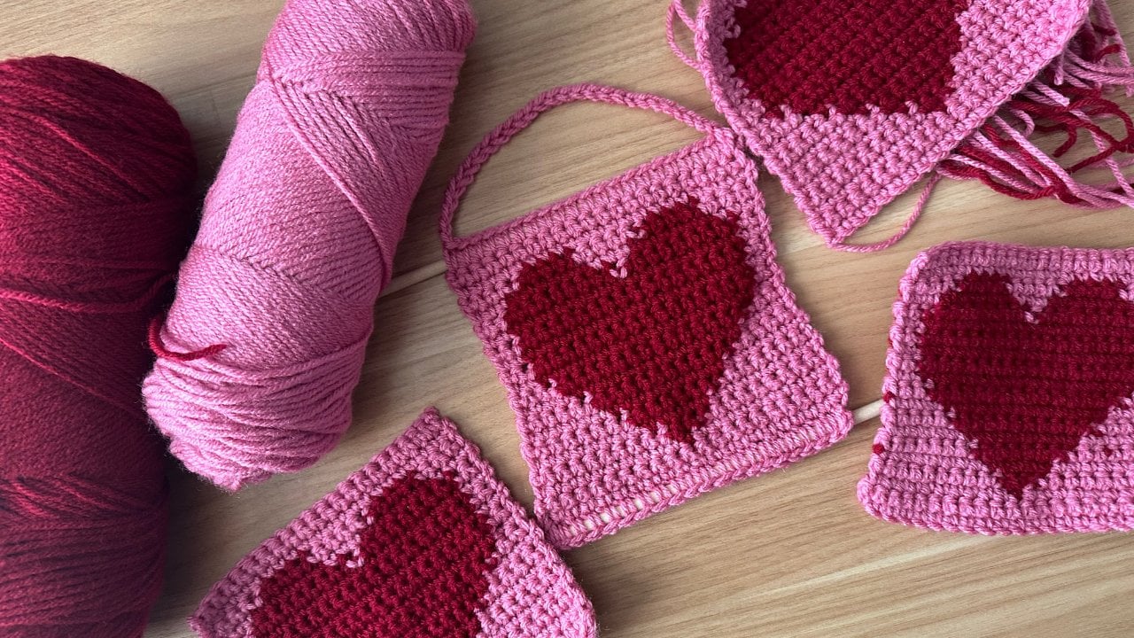 آموزش کروشه بافی طرح دلخواه با تکنیک کروشه تابلویی (Tapestry Crochet)
