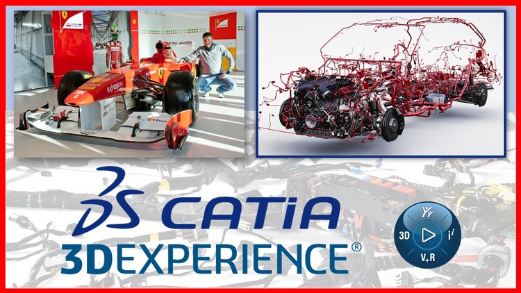 آموزش کاتیا 3DEXPERIENCE (Catia V6) - طراحی سه‌بعدی دسته سیم برق
