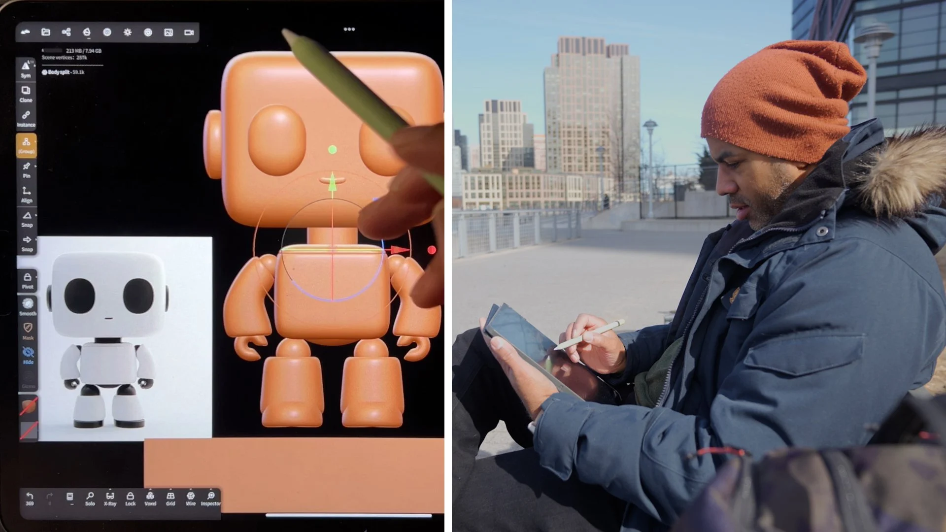 دوره فشرده آموزش Nomad Sculpt به Blender برای مبتدیان: یاد بگیرید گردش کار سه بعدی و یک ربات بامزه ایجاد و نورپردازی کنید

