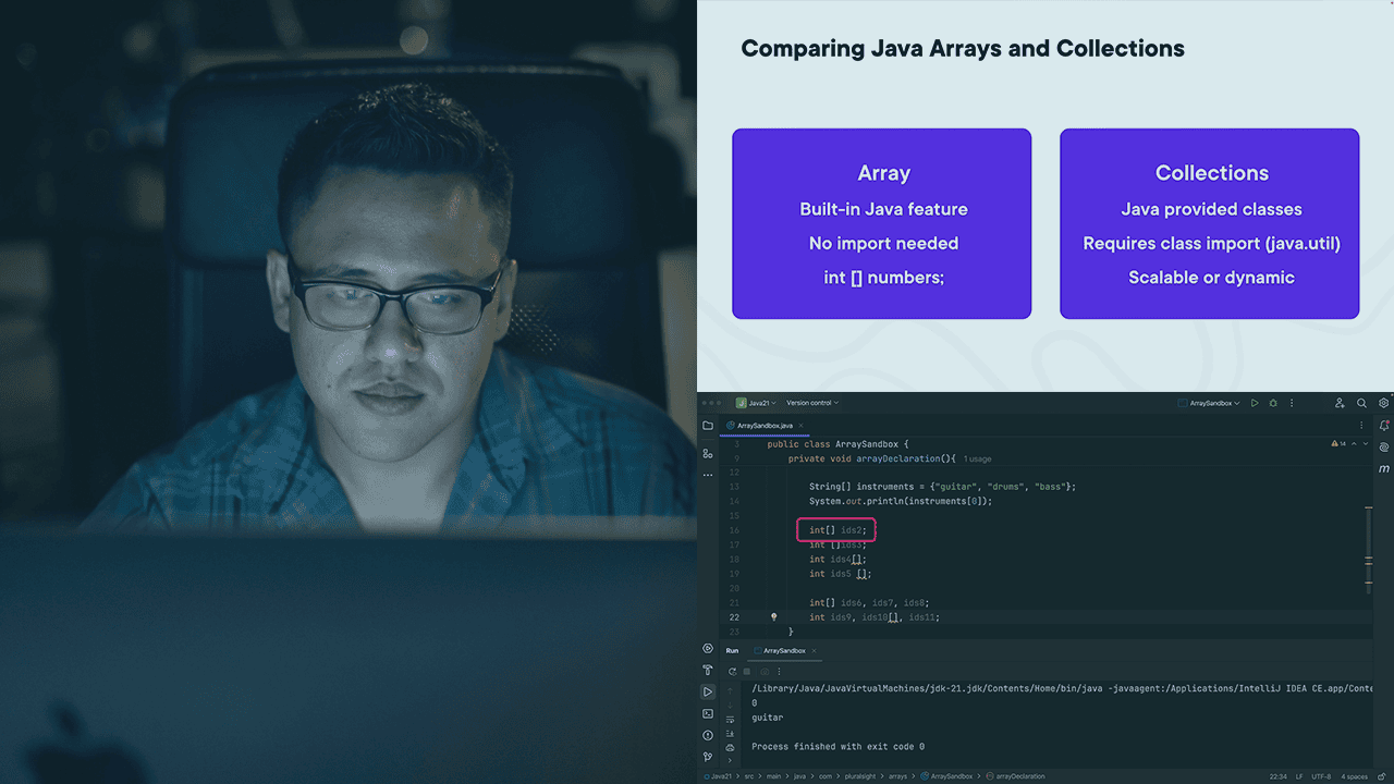 توسعه‌دهنده Java SE 21 (آزمون 1Z0-830): آرایه‌ها و مجموعه‌ها