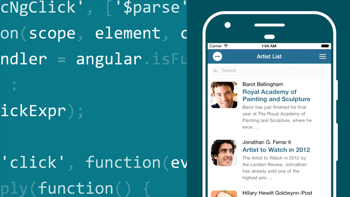 آموزش ساختن یک برنامه تلفن همراه با AngularJS 1 و Ionic