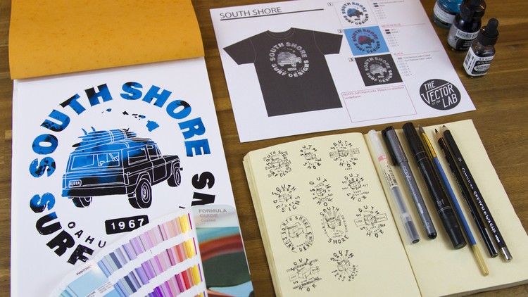 آموزش کارگاه طراحی تی‌شرت ۰۲: طراحی مدیا ترکیبی
