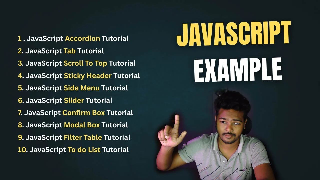 آموزش مثال جاوا اسکریپت: ۱۰ پروژه مبتدی
