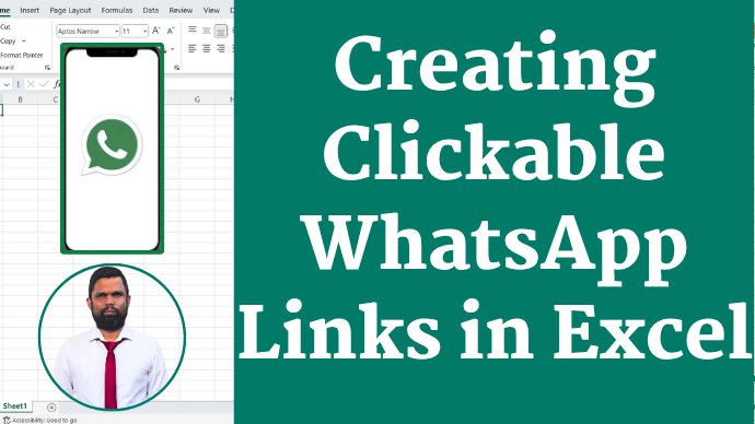 آموزش ساخت لینک قابل کلیک واتس‌اپ در اکسل (MS Excel)