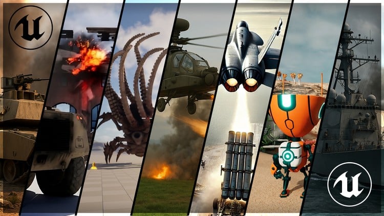 آموزش آنریل انجین 5 (Unreal Engine 5): 7 دوره در 1 مگادوره جامع و نهایی UE5
