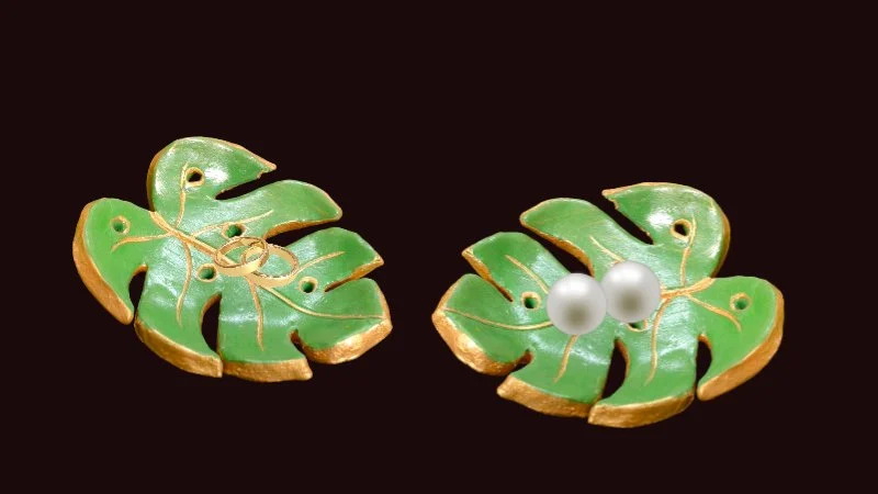 آموزش زیر بشقابی طرح مونسترا | مجسمه سازی با خاک رس
