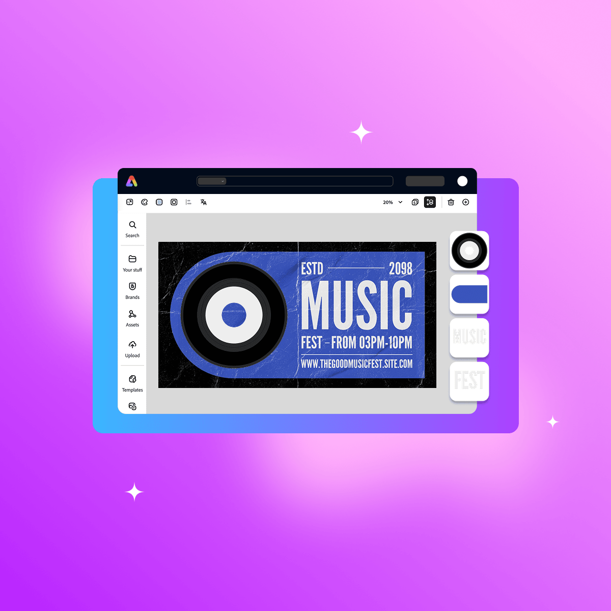 دوره آموزش سریع ادوبی اکسپرس (Adobe Express)
