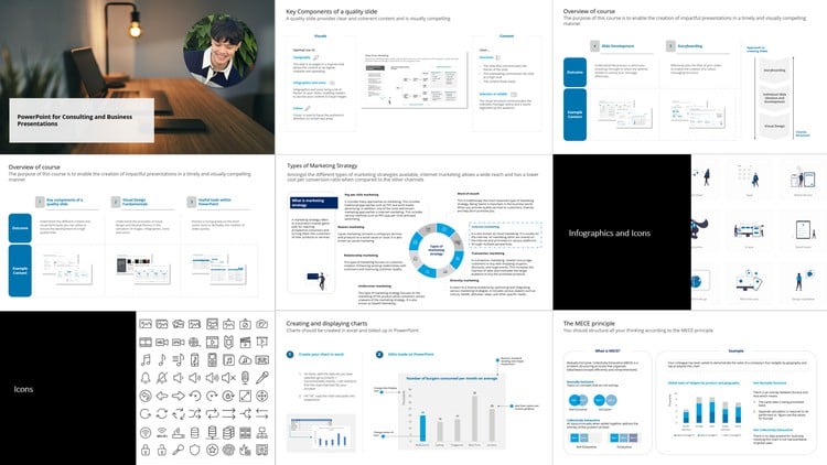 آموزش پاورپوینت برای ارائه های مشاوره و کسب و کار
