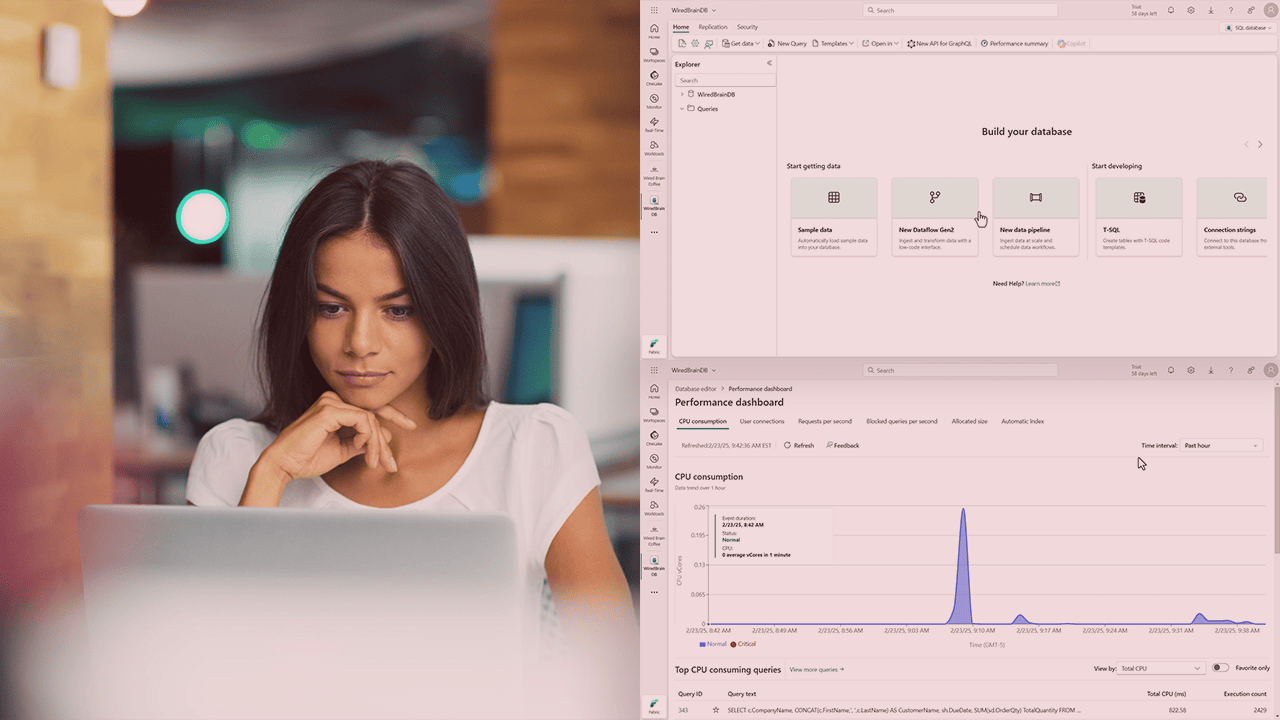آموزش پایگاه داده و انبار داده با Microsoft Fabric