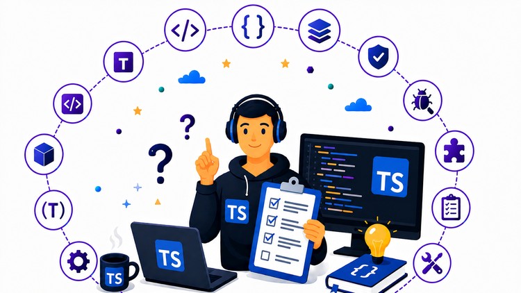 آموزش بیش از ۵۰۰ سوال مصاحبه TypeScript به همراه پاسخ‌ها ۲۰۲۶