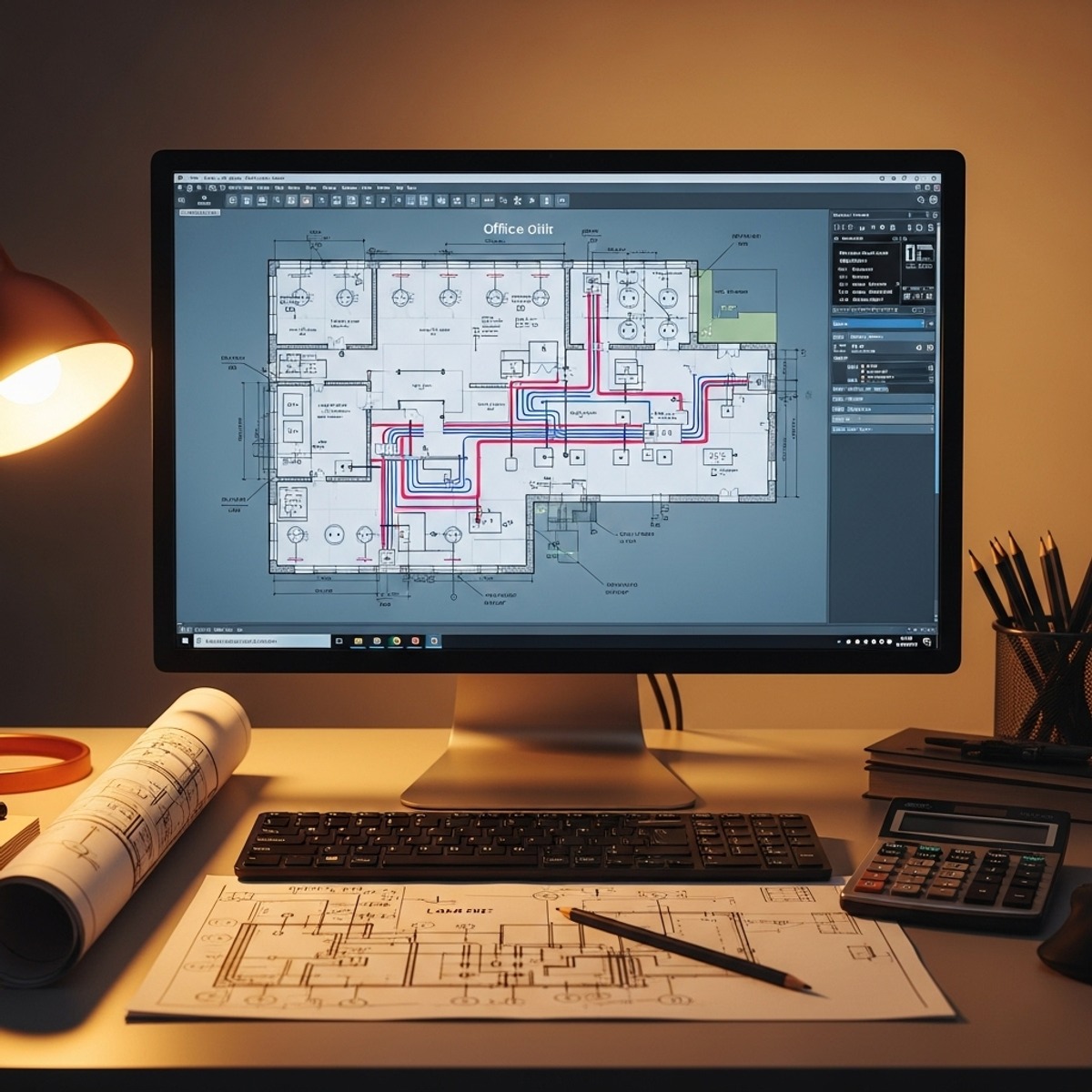 آموزش تحلیل و طراحی نقشه‌های بار الکتریکی با AutoCAD
