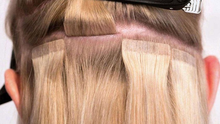 دوره آموزش اکستنشن مو با چسب | مدرک معتبر

