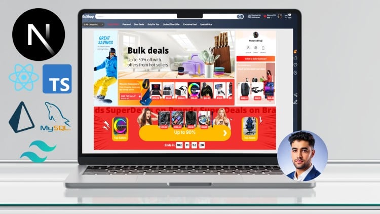 آموزش ساخت و استقرار وبسایت فروشگاهی چندگانه با React Next.js 2025

