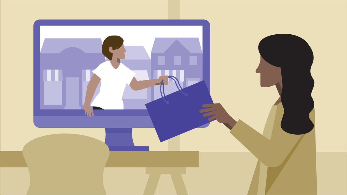 آموزش فروش: تجارت به مصرف کننده فروش آنلاین