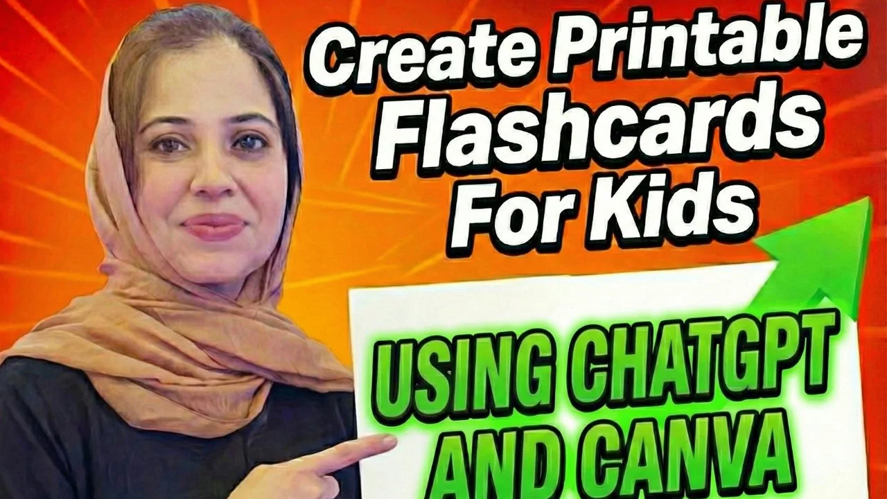 آموزش ساخت فلش‌کارت‌های آموزشی و قابل چاپ برای کودکان با ChatGPT و Canva