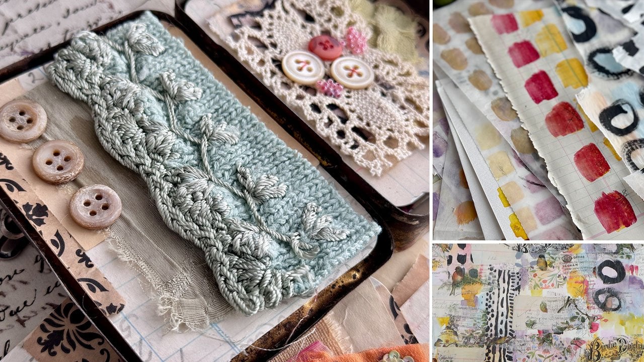 آموزش کارت پستال کلاژ خلاقانه: کاوش لایه‌ها و جذابیت وینتیج

